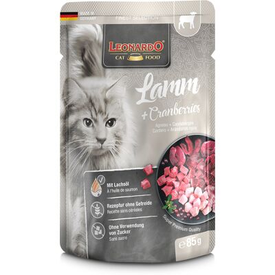 Leonardo Finest Selection Zakjes 16 x 85 g - Lam & Cranberries Leonardo Finest Selection Zakjes 16 x 85 g - Lam & Cranberries