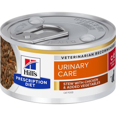 12x82g c/d Urinary Stress Stoofpotje met Kip Hill's Prescription Diet Kattenvoer 12x82g c/d Urinary Stress Stoofpotje met Kip Hill's Prescription Diet Kattenvoer