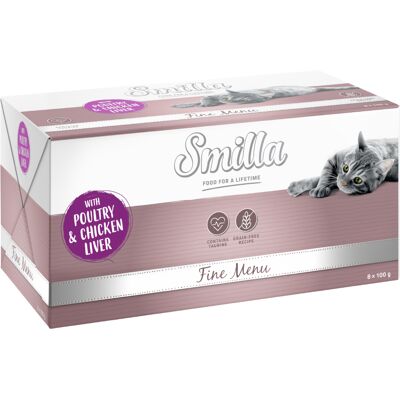 24x100g Gevogelte & Kippenlever Smilla Fine Menu Kattenvoer nat 24x100g Gevogelte & Kippenlever Smilla Fine Menu Kattenvoer nat