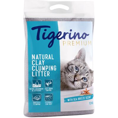 2x12kg Tigerino Premium Kattenbakvulling Zeebries Kat 2x12kg Tigerino Premium Kattenbakvulling Zeebries Kat