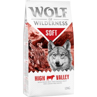 12kg "Soft High Valley" Rund Wolf of Wilderness Hondenvoer 12kg "Soft High Valley" Rund Wolf of Wilderness Hondenvoer