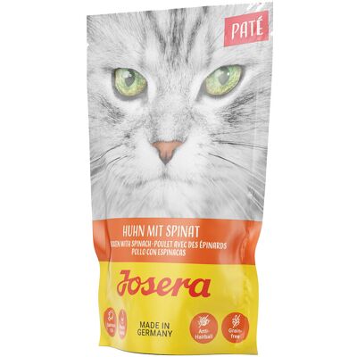 16x85g Kip met Spinazie Josera Paté Kattenvoer nat 16x85g Kip met Spinazie Josera Paté Kattenvoer nat