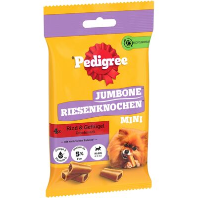 12x160g Jumbone Mini Mega Rund Pedigree Hondensnacks 12x160g Jumbone Mini Mega Rund Pedigree Hondensnacks