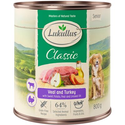 Lukullus Natuurkost Senior Hondenvoer 6 x 800 g Lukullus Natuurkost Senior Hondenvoer 6 x 800 g