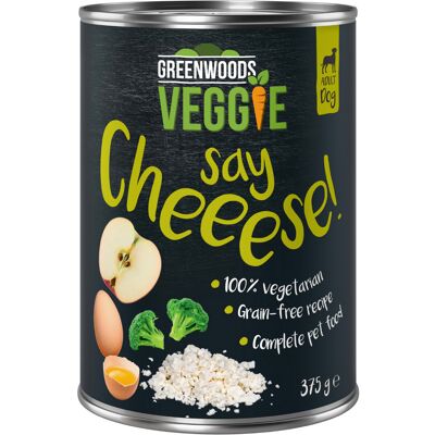 6x375g Say Cheeese Greenwoods Veggie Hondenvoer 6x375g Say Cheeese Greenwoods Veggie Hondenvoer