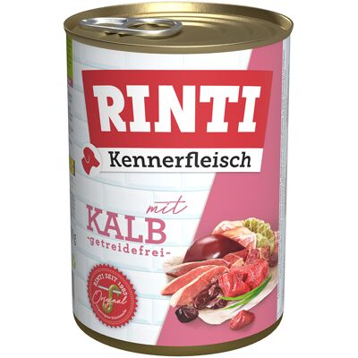 12x400g Kalf Rinti "Kennerfleisch" Hondenvoer 12x400g Kalf Rinti "Kennerfleisch" Hondenvoer