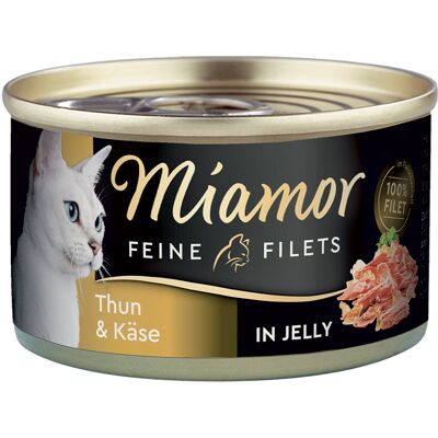 24x100g tonijn & kaas in gelei Miamor natvoer voor katten 24x100g tonijn & kaas in gelei Miamor natvoer voor katten