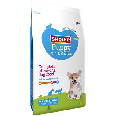 Smolke 12kg Puppy Mini/Medium Smølke Hondenvoer Smolke 12kg Puppy Mini/Medium Smølke Hondenvoer
