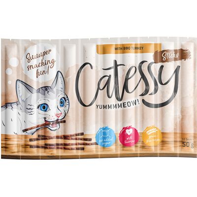 150x5g Sticks BBQ Kalkoen Catessy Kattensnacks 150x5g Sticks BBQ Kalkoen Catessy Kattensnacks