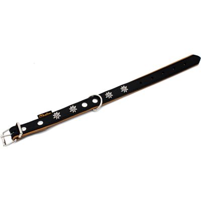 Heim Halsband Edelweiß 40cm Halsomvang B20mm zwart/beige Hond Heim Halsband Edelweiß 40cm Halsomvang B20mm zwart/beige Hond