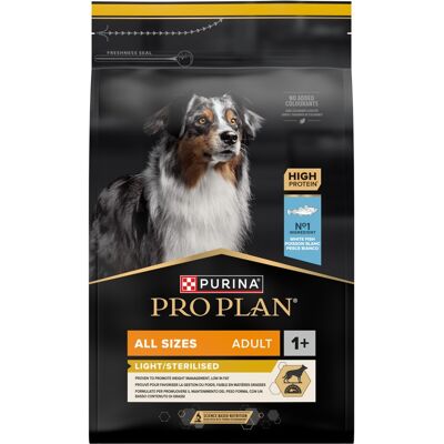 Pro Plan Alle Sizes Adult Light Sterilised Vis - 3 kg Pro Plan Alle Sizes Adult Light Sterilised Vis - 3 kg