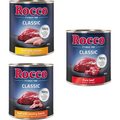 6x800g Topseller-Mix Rocco Classic Hondenvoer 6x800g Topseller-Mix Rocco Classic Hondenvoer