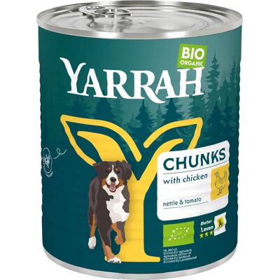 6x820g biologisch chunks met kip Yarrah Hondenvoer 6x820g biologisch chunks met kip Yarrah Hondenvoer