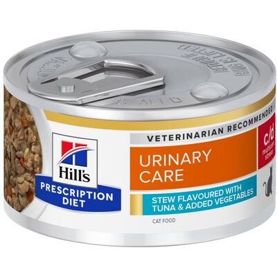 Hill's Prescription Diet 24x 82g Hill’s Prescription Diet Kat C/D Urinary Care met Tonijn Stew kattenvoer nat Hill's Prescription Diet 24x 82g Hill’s Prescription Diet Kat C/D Urinary Care met Tonijn Stew kattenvoer nat