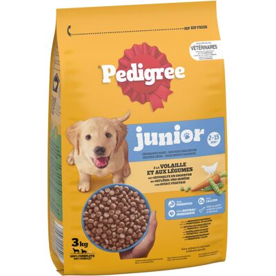 3 x 3 kg Pedigree Junior Gevogelte & Groente hondenvoer droog 3 x 3 kg Pedigree Junior Gevogelte & Groente hondenvoer droog