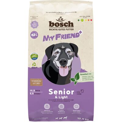 Bosch 12 kg My Friend+ Dog Senior & Light hondenvoer droog Bosch 12 kg My Friend+ Dog Senior & Light hondenvoer droog