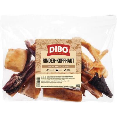 Voordeelpakket: 4 x 250 g DIBO runderkophuid hondensnacks Voordeelpakket: 4 x 250 g DIBO runderkophuid hondensnacks