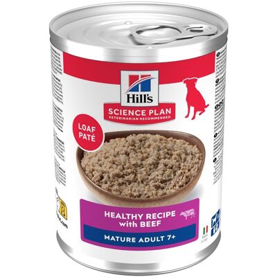 Hill's Science Plan Mature Adult - met Rund (6 x 370 g) Hill's Science Plan Mature Adult - met Rund (6 x 370 g)