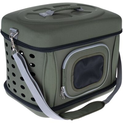 zooplus Exclusive Opvouwbare Transporttas - Groen, L 42 x B 32 x H 30 cm zooplus Exclusive Opvouwbare Transporttas - Groen, L 42 x B 32 x H 30 cm