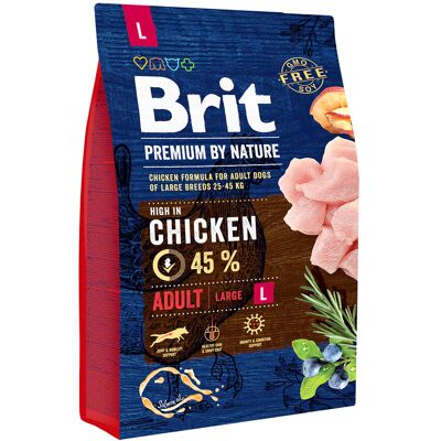 2x3kg Brit Premium by Nature Adult L droogvoer voor honden 2x3kg Brit Premium by Nature Adult L droogvoer voor honden