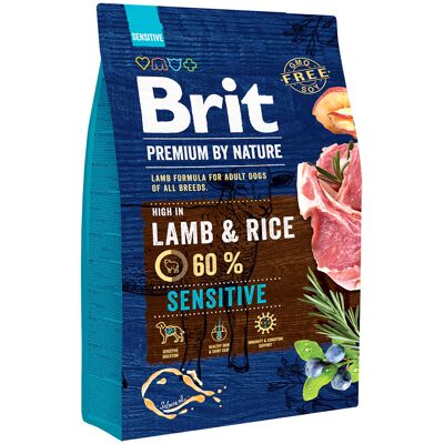 2x3kg Brit Premium by Nature Sensitive Lam & Rijst droog hondenvoer 2x3kg Brit Premium by Nature Sensitive Lam & Rijst droog hondenvoer