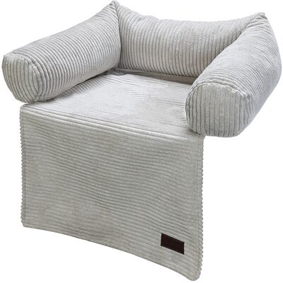 Designed by Lotte Designed door Lotte Couch kussen Ribbed, lichtgrijs 50x45x13,5cm hond Designed by Lotte Designed door Lotte Couch kussen Ribbed, lichtgrijs 50x45x13,5cm hond