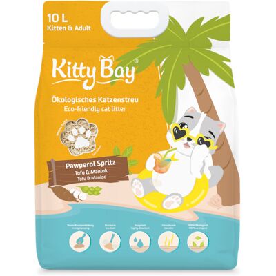 Kitty Bay 10L KittyBay Pawperol Spritz Tofu en Cassave kattenbakvulling Kitty Bay 10L KittyBay Pawperol Spritz Tofu en Cassave kattenbakvulling