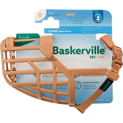 Baskerville Klassieke Muilkorf Beige Maat 8 Hond Baskerville Klassieke Muilkorf Beige Maat 8 Hond