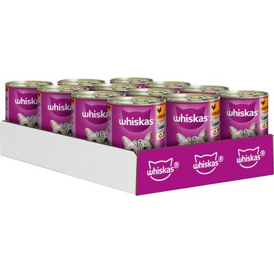 Whiskas 1+ Blikken 12 x 400 g - Gevogelte in Terrine Whiskas 1+ Blikken 12 x 400 g - Gevogelte in Terrine