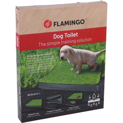 Flamingo hondentoilet met kunstgrastoiletbox & grasmat hond Flamingo hondentoilet met kunstgrastoiletbox & grasmat hond