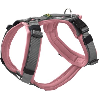 HUNTER Harnas Maldon Oud roze/grijs maat M/L: 60 - 91 cm borstomtrek, B 25 mm hond HUNTER Harnas Maldon Oud roze/grijs maat M/L: 60 - 91 cm borstomtrek, B 25 mm hond