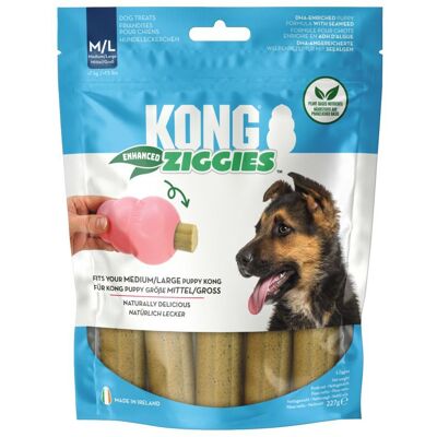 Voordeelverpakking 2x227g maat M/L KONG Ziggies Enhanced Puppy Snacks voor honden Voordeelverpakking 2x227g maat M/L KONG Ziggies Enhanced Puppy Snacks voor honden