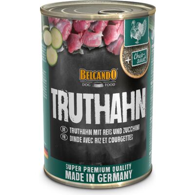 6 x 400 g Belcando Super Premium Kalkoen met rijst & courgette Hondenvoer 6 x 400 g Belcando Super Premium Kalkoen met rijst & courgette Hondenvoer