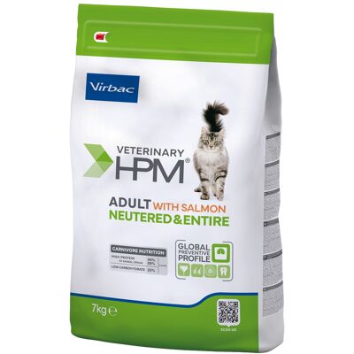Virbac Veterinary HPM Adult Zalm Gecastreerd & Hele kat - Dubbelpak: 2 x 7 kg Virbac Veterinary HPM Adult Zalm Gecastreerd & Hele kat - Dubbelpak: 2 x 7 kg