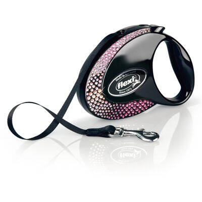 flexi Glam Composition tuigriem, zwart maat M: tot 20kg (5m) voor honden flexi Glam Composition tuigriem, zwart maat M: tot 20kg (5m) voor honden