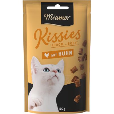 Voordeelpak: 11x50g Miamor Kissies met kip kattensnacks Voordeelpak: 11x50g Miamor Kissies met kip kattensnacks