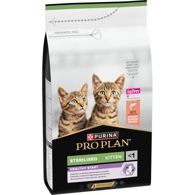 PURINA PRO PLAN Gesteriliseerd Kitten Gezonde Start Zalm - 1,5 kg PURINA PRO PLAN Gesteriliseerd Kitten Gezonde Start Zalm - 1,5 kg
