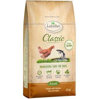 Lukullus Classic Kip & Zalm - 12 kg Nieuw Receptuur Lukullus Classic Kip & Zalm - 12 kg Nieuw Receptuur