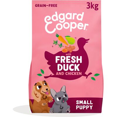 Edgard & Cooper Kleine Puppy Eend & Kip graanvrij - 3 kg Edgard & Cooper Kleine Puppy Eend & Kip graanvrij - 3 kg