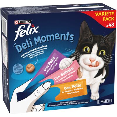 48x 10g Felix Deli Moments Multipack Kattensnoepjes 48x 10g Felix Deli Moments Multipack Kattensnoepjes