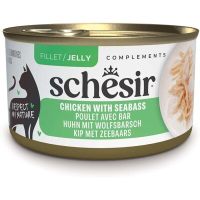 12x70g Schesir Complements in Gelee Huhn mit Seebarsch Katzenfutter nass 12x70g Schesir Complements in Gelee Huhn mit Seebarsch Katzenfutter nass