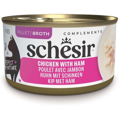 12x 70g Schesir Complements in Brühe Huhn mit Schinken Katzenfutter nass 12x 70g Schesir Complements in Brühe Huhn mit Schinken Katzenfutter nass
