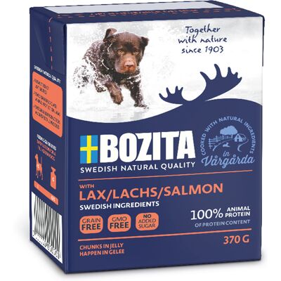 Bozita Hapjes in Gelei 12 x 370 g Hondenvoer - Zalm Bozita Hapjes in Gelei 12 x 370 g Hondenvoer - Zalm