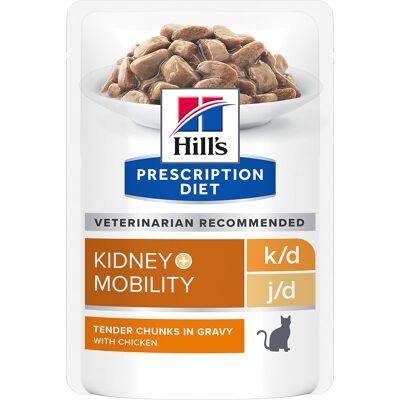12x85g Feline K/D +Mobility met Kip Hill's Prescription Diet Kattenvoer 12x85g Feline K/D +Mobility met Kip Hill's Prescription Diet Kattenvoer