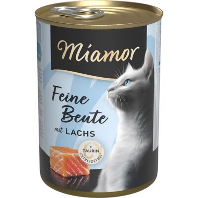 12x400g Miamor Feine Beute zalm natvoer voor katten 12x400g Miamor Feine Beute zalm natvoer voor katten