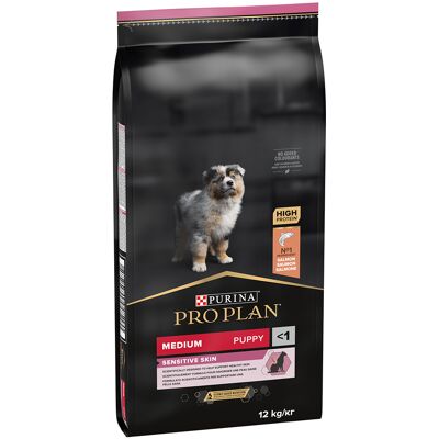 12kg Medium Puppy Sensitive Skin Purina Pro Plan Hondenvoer 12kg Medium Puppy Sensitive Skin Purina Pro Plan Hondenvoer