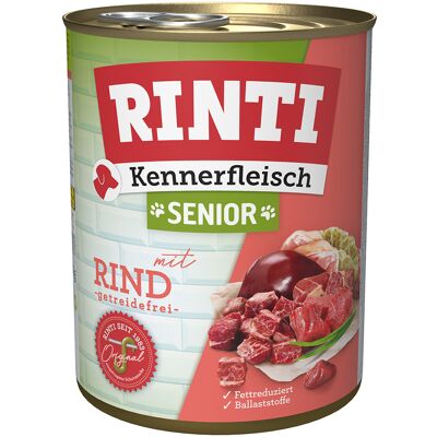 RINTI "Kennerfleisch" Senior 6 x 400 g - 6 x 800 g Rund RINTI "Kennerfleisch" Senior 6 x 400 g - 6 x 800 g Rund