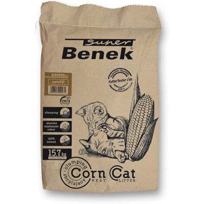 25 l Super Benek Corn Cat Golden kattenbakvulling 25 l Super Benek Corn Cat Golden kattenbakvulling