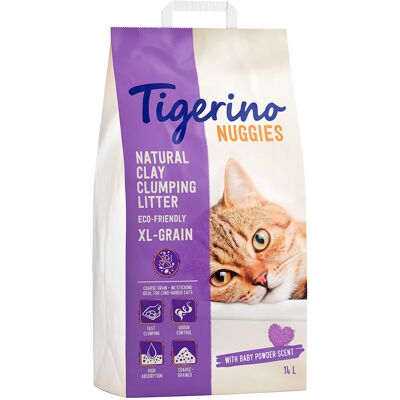 2x14L Nuggies Babypoedergeur Grof Tigerino Kattenbakvulling 2x14L Nuggies Babypoedergeur Grof Tigerino Kattenbakvulling