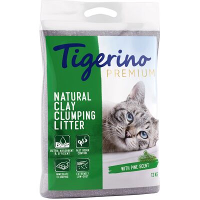 2x12kg Tigerino Premium Kattenbakvulling Dennengeur Kat 2x12kg Tigerino Premium Kattenbakvulling Dennengeur Kat